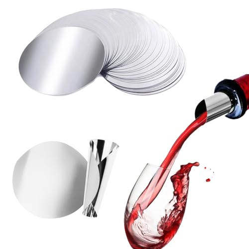 BINQILIN 20 Pcs Stop Goutte Vin Becs Verseurs Vin Réutilisables Disque De Vin pour Bouteille de Vin Restaurants Hôtels Bars Clubs