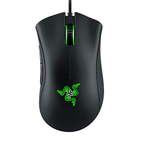 Razer DeathAdder Essential (2021) - Souris Gaming Filaire avec Capteur Optique de 6400 DPI (Design Ergonomique, 5 Boutons Programmables, Jusqu'à 10M de Clics) Noir