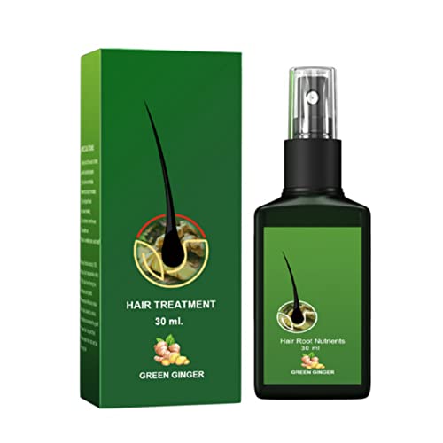 Hocossy Serum Pousse Cheveux,Spray anti-chute,Pousse Cheveux très Rapide,Traitements Pour la Repousse des Cheveux,Favorise la Pousse des Cheveux, Vert, inodore，Topical Hair Regrowth Treatment,30g