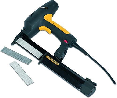 Powerplus POWX138 Pistolet à clous et agrafes avec 300 agrafes de 16 mm et 200 clous de 25 mm