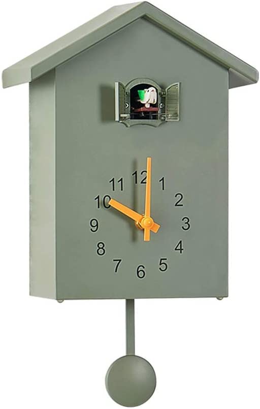 Bprtcra Horloge Coucou Moderne, Oiseau Suspendu Montre décoration réveils Horloge Murale pour Salon Enfants Chambre Cuisine Bureau décor à la Maison, décoration de Mode (Type B)