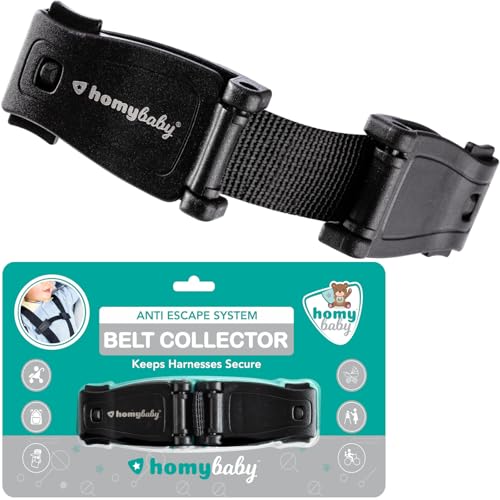 HOMYBABY® Chest Clip sécurité bébé - Sangle ceinture de sécurité voiture - Empêche l’enfant de sortir les bras du harnais - Boucle de protection pour siège auto - Pince harnais enfant (STANDARD, X1)