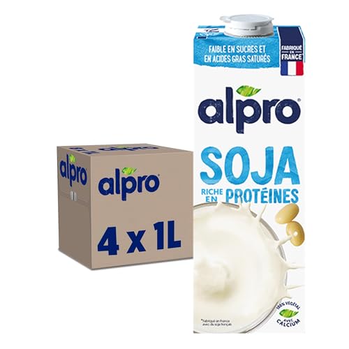 Alpro - Boisson végétale - Soja - 1L - Lot de 4x1L