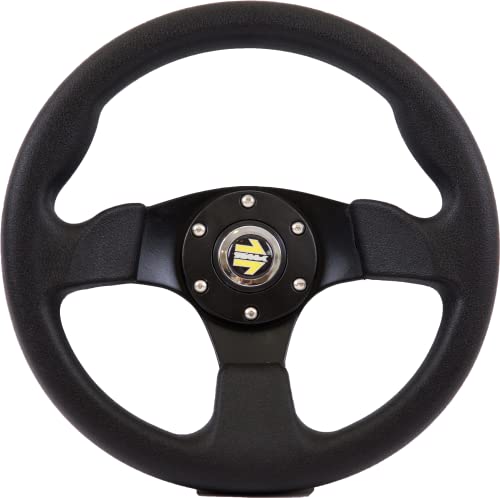 [DTi M1] Dorado Tuning Volant Sport Ø 300mm Rallye/Dérive/Course/Universel/Noir/Modulée Pour une Meilleure Maniabilité