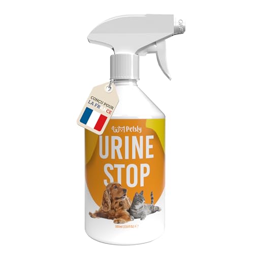Petsly® Anti Marquage Urinaire Chat & Chien -500ml- Non Tachant - Triple Action - Dressage & Éducation, Stop Pipi, Répulsif Chat & Chien - Usage Intérieur & Extérieur - Fabriqué en Allemagne