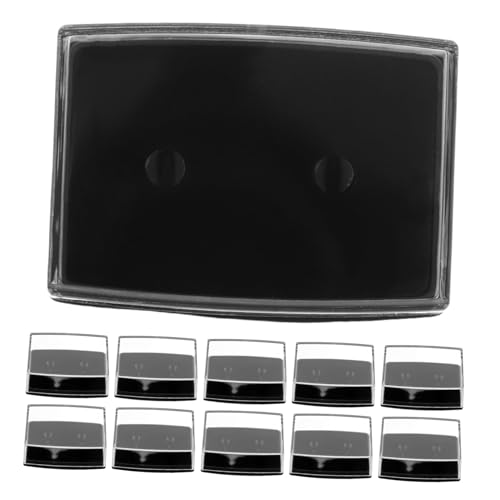 VALICLUD 18 Pièces Boîtes pour Boutons de Manchette Boite de Rangement boîte à Boutons de Manchette Organisateur de Bague présentoir Porte-bagues Porte-Badge éponge Black