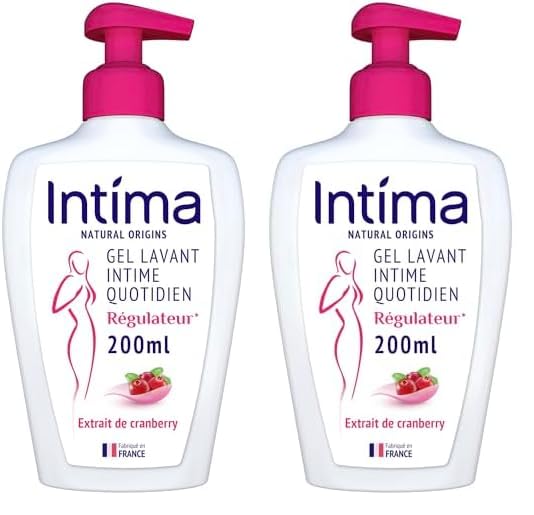 Intima Gel Intime Natural Origins - Régulateur Active - 200 ml (Lot de 2)