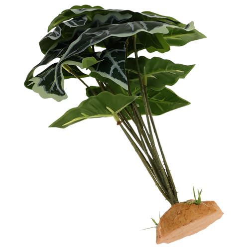 BUGUUYO Plante Décorative Réaliste pour Terrarium Décoration De Reptiles Et Amphibiens Modèle De Végétation Artificielle pour Aquarium Et Habitat De Tortue Effet Naturel Et