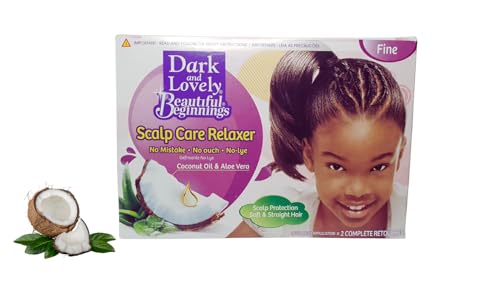 Dark & Lovely Beautiful Beginnings with Coconut & Aloe Scalp Care Relaxer *Fine*