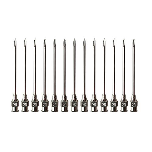 Lot De 20 Aiguilles De Distribution En Acier Inoxydable 18G + 1 Aiguille à Colle à Bout émoussé - Neuf