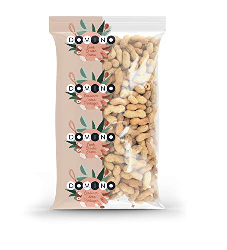 MAÎTRE PRUNILLE - DOMINO - Arachides En Coque - Cacahuètes Grillées À Sec - Fruits Secs Forme - Pour Un Snack Ou L'Apéro - Sachet 1000 g