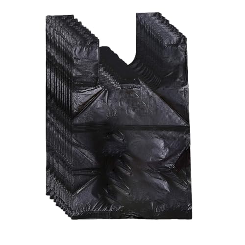 Runaup Lot de 100 sacs poubelle noirs pour produits sanitaires, préservatifs et tampons dans la chambre de dame/bureau/salle de bain