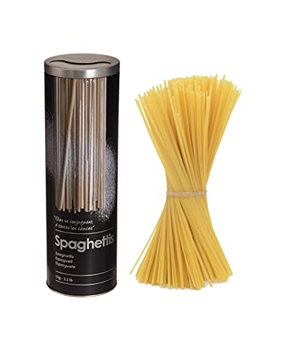 VITA PERFETTA 1 x Boîte à Pates, Boîte à Spaghettis, Récipient de Conservation pour les Pâtes et les Nouilles (27 cm, Noir)