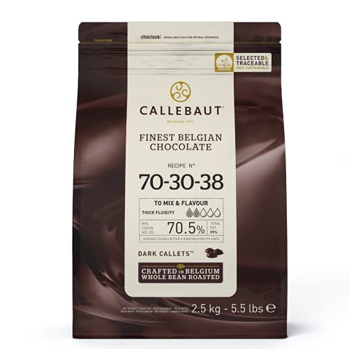 Callebaut 70,5% pépites de Chocolat Noir (callets) 2,5kg