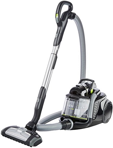 AEG aUFGREEN ultraFlex aspirateur sans sac 800 w classe énergétique a turbo-cyclonique 2 buses, filtre hygiénique, filtre-noir