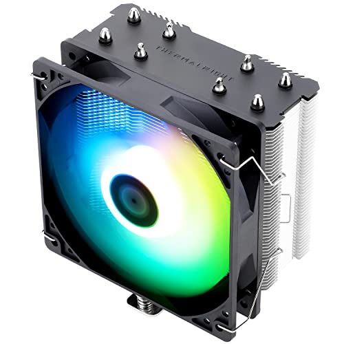 Thermalright AssassinX120 SE ARGB Refroidisseur d'air CPU, 4 caloducs, TL-C12C-S PWM Refroidisseur de CPU à ventilateur silencieux avec roulement S-FDB, pour AMD AM4 AM5/Intel 1150/1151/1200/1700