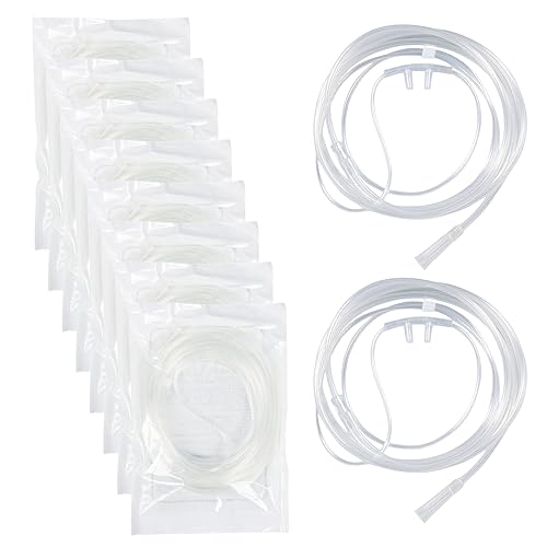 Canule Nasale,10 PiècesTube D'oxygène Nasal,Canule À Oxygène,Canule Nasale Souple,D'Oxygène Nasal En Silicone,Tubes D'oxygène Pour Concentrateur D'oxygène,Soins À Domicilepour Family(2M)