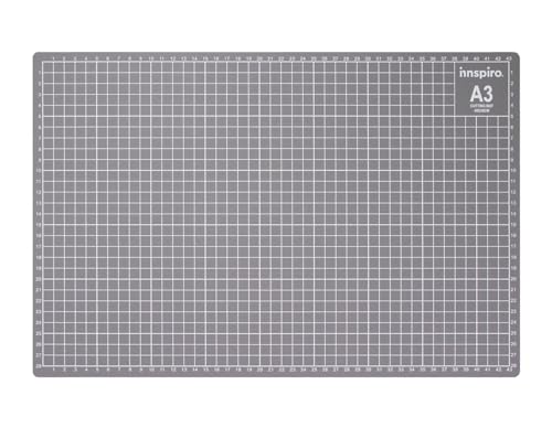 INNSPIRO Base de coupe 45x30cm. Tapis de coupe auto-cicatrisant. Pour écrire, dessiner, estamper et couper. Protection des surfaces de travail. Parfait pour couper les matériaux avec un cutter