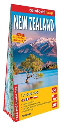 Nouvelle-Zélande 1/1.000.000 (carte grand format laminée). New Zealand