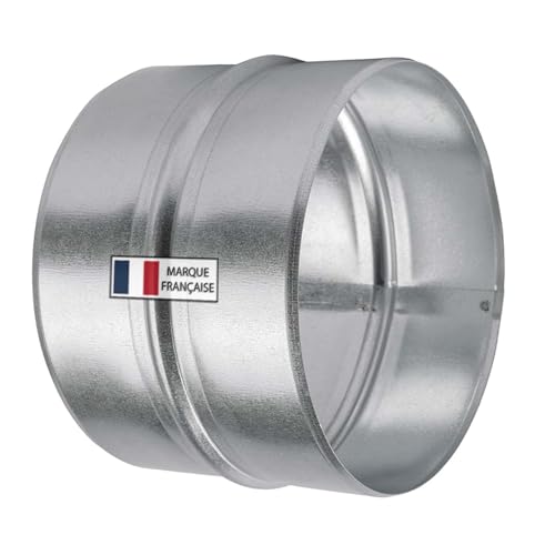 AIROPE-AS- 200 MM,Raccord, Réducteur de Conduit, Connecteur,Acier Galvanisé, Résistant Corrosion, Pour Ventilation, Chauffage, Drainage, Évacuation, Climatisation, Performances Durables