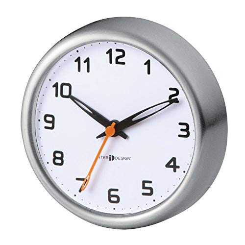 Horloge Murale Ventouse Pour Salle De Bain – Étanche, Silencieuse, Design Moderne Pour Miroir Ou Cuisine