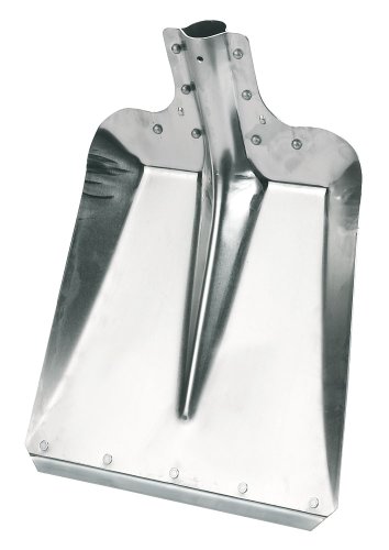Kerbl Pelle en Aluminium Taille 7 (Largeur 32 cm, Pelle de Jardin/Pelle d'écurie, en Aluminium, avec Bord de Pare-Chocs galvanisé, Pelle à Neige, sans poignée) 2970