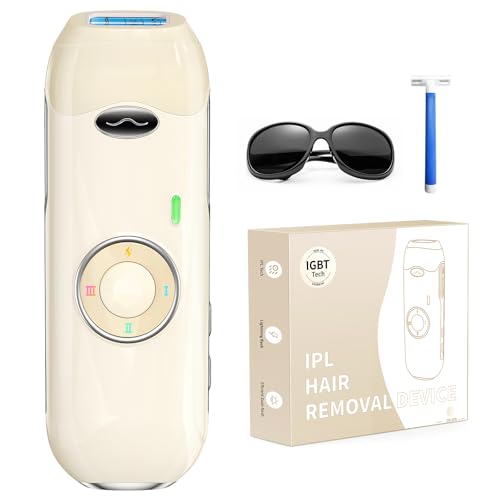 Haarlosy Épilateur Lumière Pulsée, 22J Épilateur Laser Définitif pour le Visage/Aisselles/Maillot, Appareil IPL Laser Hair Removal Épilation, Salon à Domicile