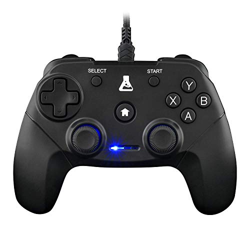 The G-Lab - K-Pad Thorium - Manette Gaming PC & PS3 Filaire USB avec Vibrations Intégrées, Gamepad Contrôleur de Jeu connecté par Fil - Manette de Jeu pour PC Windows 10, 11, PS3 - New