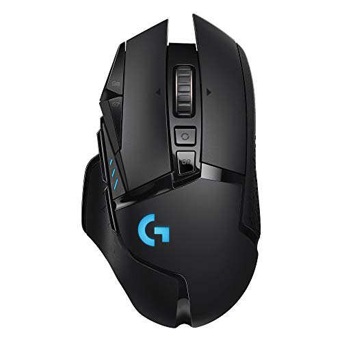 Logitech G502 LIGHTSPEED Souris sans Fil, Capteur Gaming HERO 25K, 25 600 PPP, RGB, Ultra-Léger, 11 Boutons Programmables, Batterie Longue Durée, POWERPLAY-compatible, PC, EU Packaging - Noire