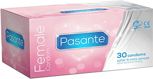 Préservatifs Pasante FEMELLE Pack 30 pièces Prophylactiques femelles hypoallergéniques