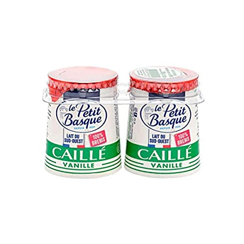 Le Petit Basque Yaourts à la vanille, caillés au lait de brebis - Les 2 pots de 125g