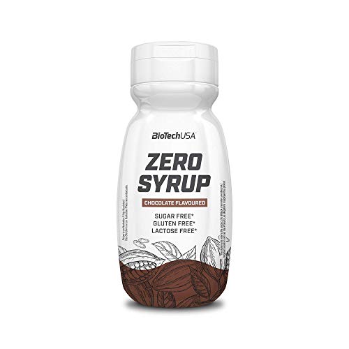 BioTechUSA Zero Syrup, Sirop aux édulcorants sans sucre et sans matières grasses, 320 ml, Chocolat