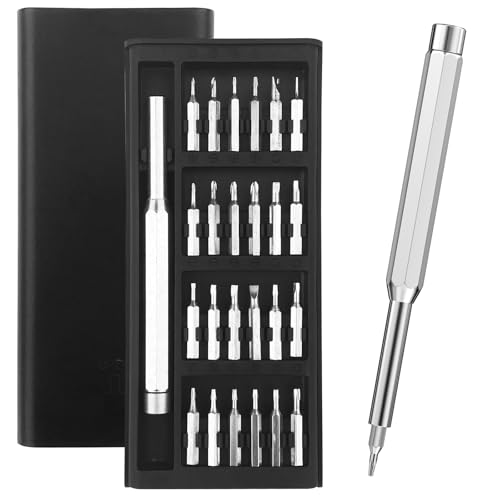 Lixiluxia 24 en 1 Tournevis de Precision, Kit Tournevis de Précision, Mini Screwdriver Set, Jeu de Tournevis Magnétique, pour la Réparation de Phone, Tablette, Caméra, Montres, Lunettes