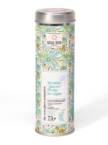 Thé Vert Glacé Menthe Glacée, Pêche de Vigne, 75 g