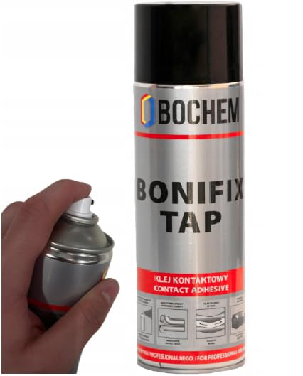 TAPHICEROS Colle adhésive en spray pour feutre, 500ml, pour plafond de voiture, tissu, revêtement de toit, adhésifs universels, connexion solide et flexible, Adhésion et évaporation rapides