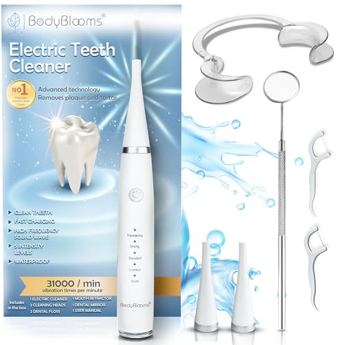 Bodyblooms® kit detartrage dentaire et saleté pour tartre dentaire nettoyage à5 vitesse pour hygiene dentaire.Kit anti tartre dentaire et taches.Idéal pour détartrage dentaire et haleine fraiche