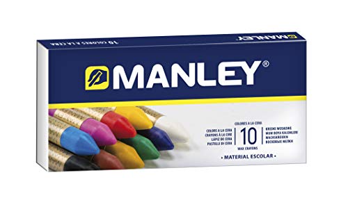 10 Craies Grasses Manley - Couleurs Miscibles Et Toucher Doux Pour Artistes Et Scolaires