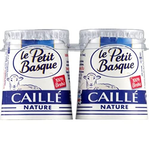 Le Petit Basque Yaourts caillés au lait de brebis, goût nature - Les 2 pots de 125g