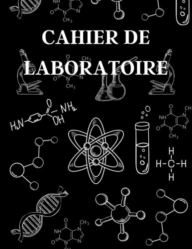 Cahier de laboratoire: Carnet de laboratoire pratique, 120 pages petits carreaux A4, carnet de labo parfait pour les étudiants et chercheurs en science, biologie et physique chimie