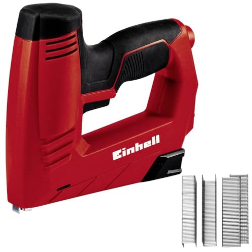 Einhell Agrafeuse électrique TC-EN 20 E (Dimensions agrafes: longueur 6-14 mm, largeur 11,4 mm, dimensions clous: longueur 14 mm, Livré avec 1000 agrafes et 500 clous)