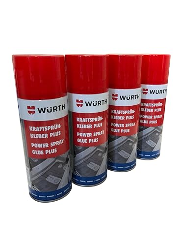 Würth kraftsprühkleber Plus Adhésif Colle en spray Extra puissant 4 x 400 ml