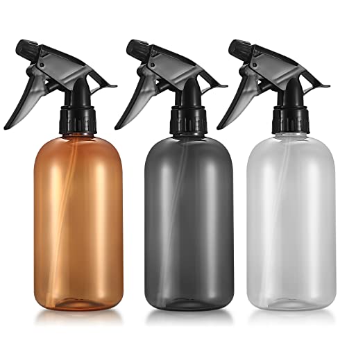 3 Pièces 500 ml Flacons Pulvérisateur Vide, Bouteille Vaporisateur d'Eau, Flacons Pulvérisation Plastique Réutilisable pour Nettoyage, Plantes, Jardinage, Cosmétique de Coiffure