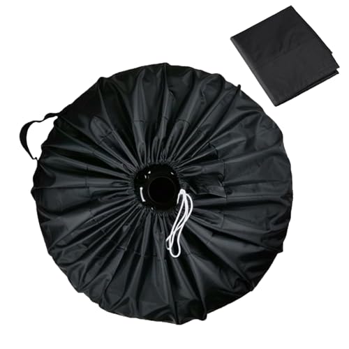 Housse Roue de Secours,Housse de Protection Pneu,Housse de Pneu Voiture, Housse de Pneu de Roue Étanche,Diamètre 65cm avec Poignée,Noir,Convient aux Voitures d'affaires,Petites Voitures,SUV