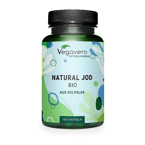 Iode BIO 150 μg | 100% NATUREL : Issu d’Algue Kelp | 6 Mois | Thyroide* + Antioxydant | SANS ADDITIFS et VEGAN | Vegavero®