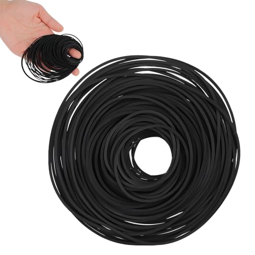 Lot de 100 courroies carrées pour machine à cassette, enregistreur, courroie en caoutchouc 26-120 mm, universelles, carrées pour réparation d'enregistreur, walkman, répéteur, 1 mm de large