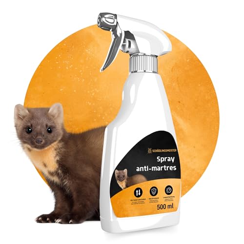 Spray martres 500ml - PROTECTION LONG TERME - Repousse les martres à l'eucalyptus - Spray martres voiture - anti martres