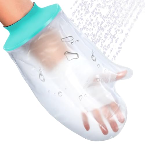 BelleVive Protection de plâtre pour les mains, housse de main étanche pour la douche après une opération, protection de plâtre souple et confortable pour poignet, doigt, sac de plâtre réutilisable