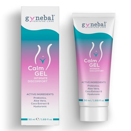 GYNEBAL CALM Gel Intime avec PREBIOTIQUES – Gel Hydratant pour Secheresse Vaginale, Demangeaisons et Inconfort – Soutient la Flore Vaginale – Usage Externe pour Femmes (50 ml)