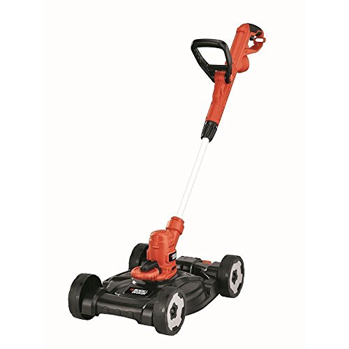 BLACK+DECKER ST5530CM-QS Coupe-bordures filaire - 2 vitesses - Tube telescopique et 2nd poignée réglable 550W, Rouge Orangé, 30 cm