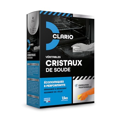 Véritables Cristaux de Soude 1,5 kg – Nettoyant et Dégraissant Multi-Usage et Naturel pour toute la Maison – Fabriqué en France